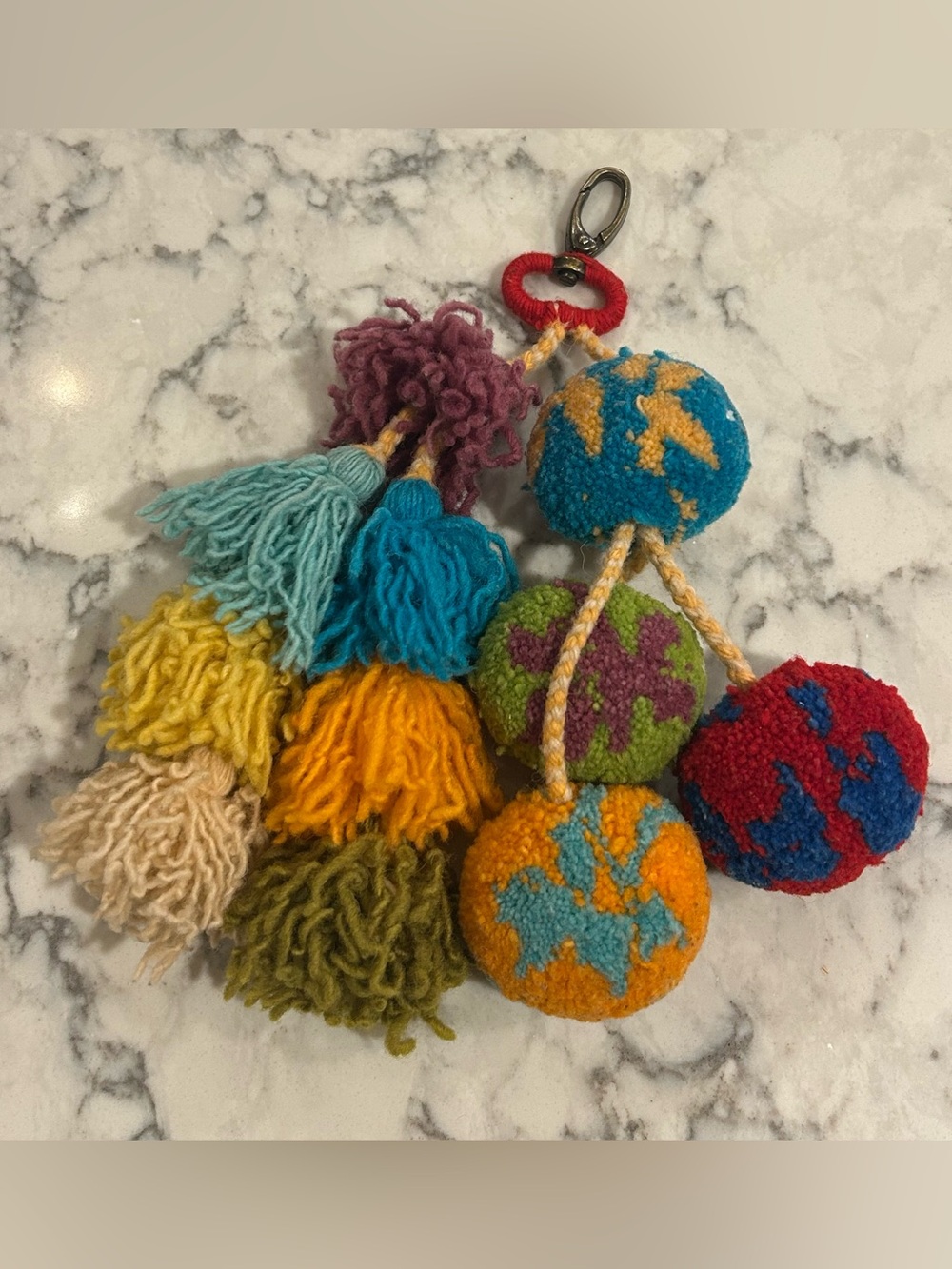 Noonday Collection Vibrant Pom Tassel Bag Charm - Picture 4 of 7